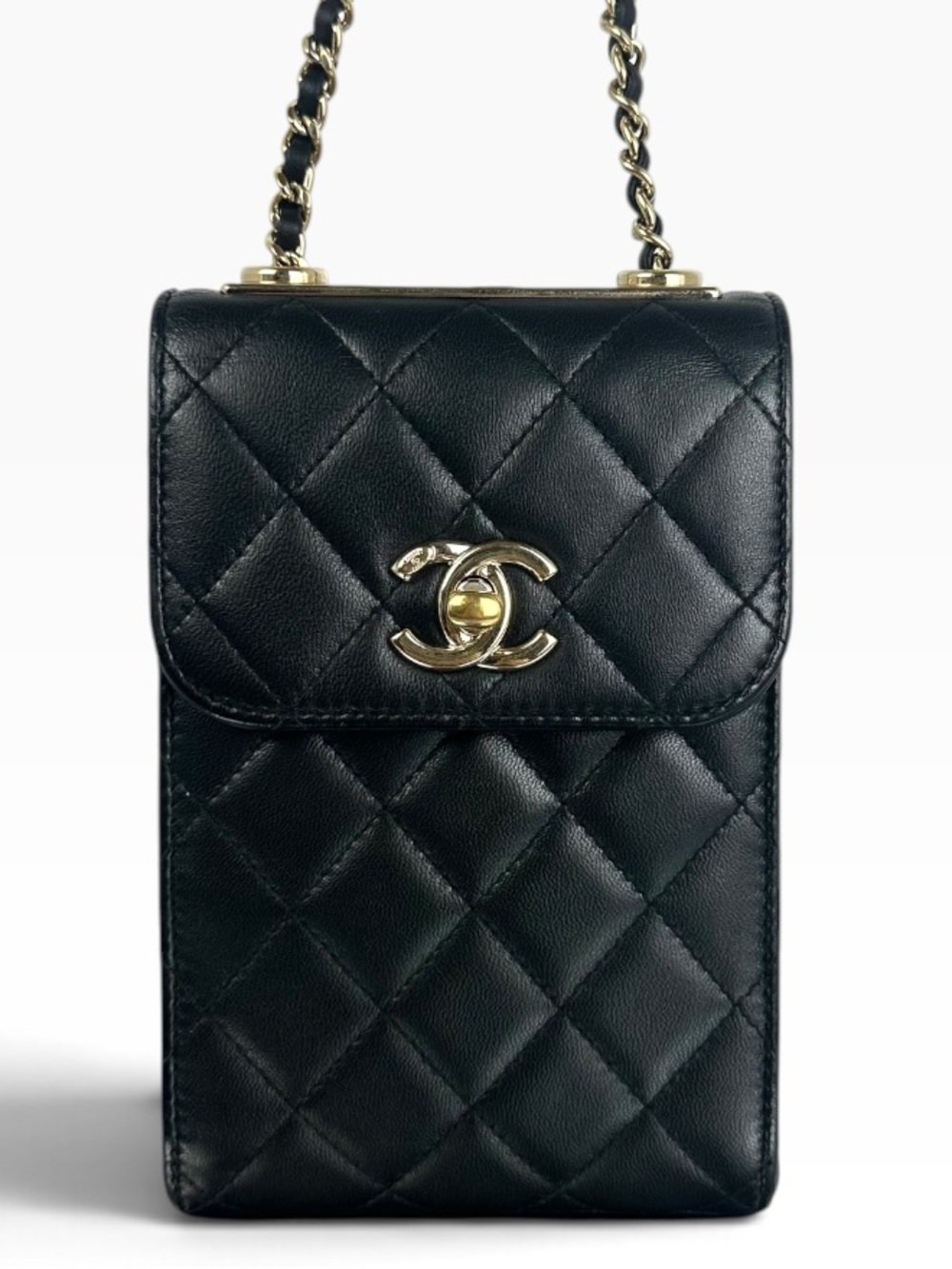 CHANEL TRENDY LAMBSKIN PHONE BAG